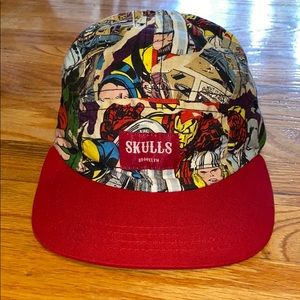 Skulls Brooklyn 5 Panel Vintage Marvel Camp Hat